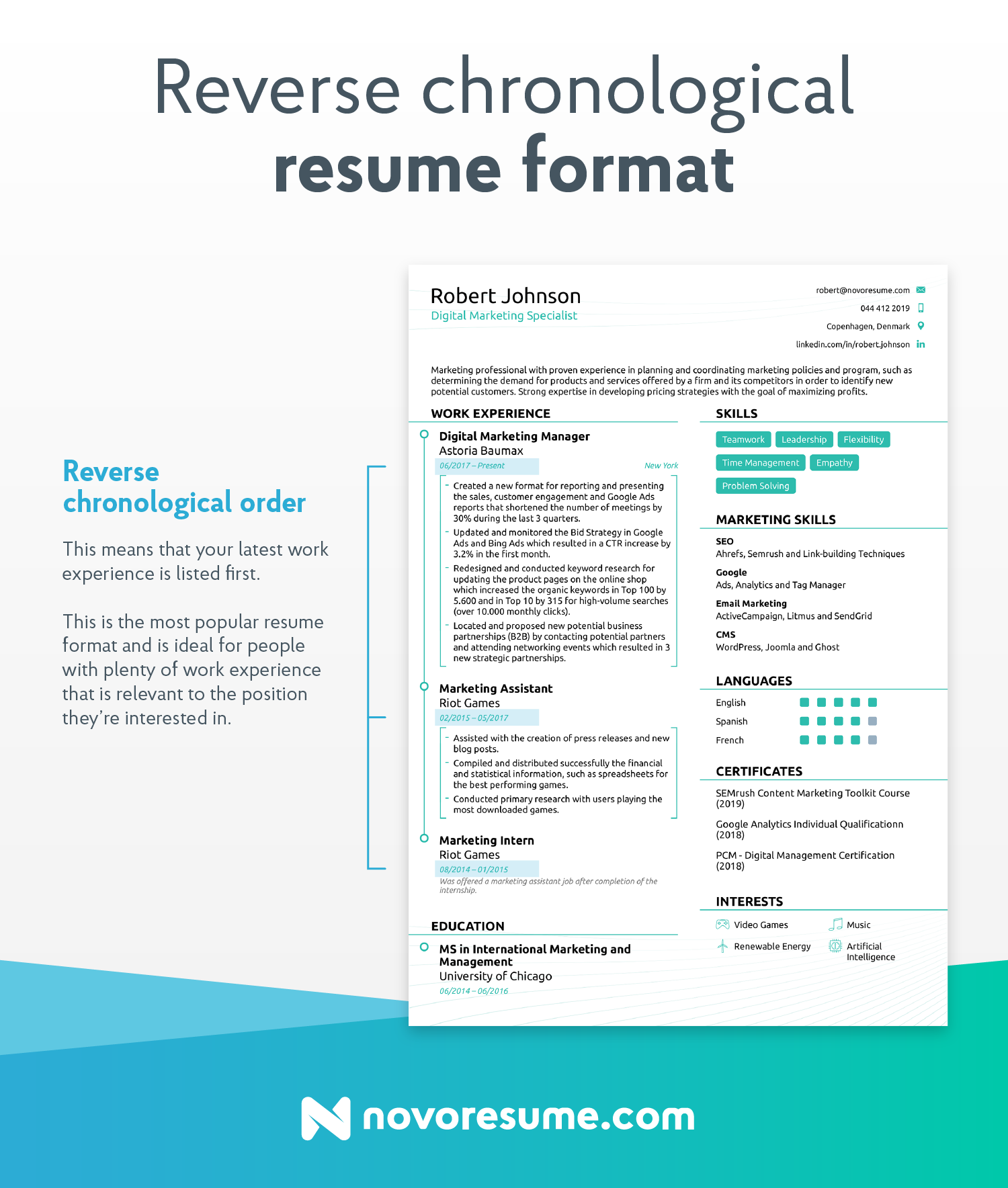 How to make resume for your first job
