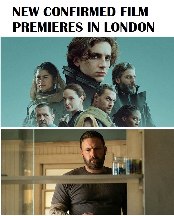 Latest confirmed London Film Premieres confirmed for 2014